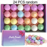 Bath Bombs Gift for Women, 24pcs Handmade Bubble Bath Fizzes Rich in Essential Oils, Perf                    ect for Wife, Girlfriend, Sisters on Birthday, Christmas, Anniversary, Valentine's Day / tm